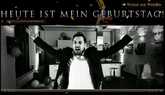 Heute ist mein Geburtstag!