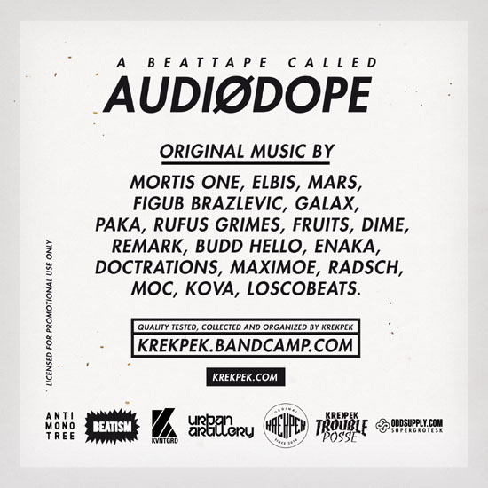 AudioDope Beattape 2012 back